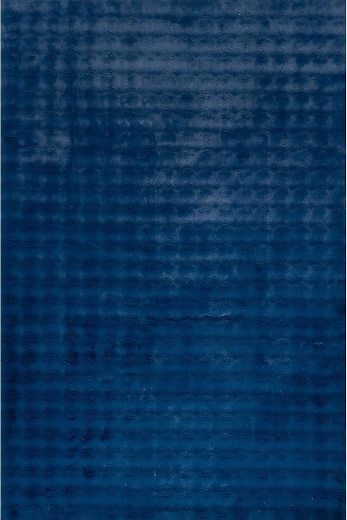 nuLOOM Jeni Navy Checkered Washable Area Rug - Image 5