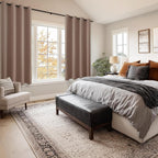 Blackout Curtains for Bedroom, 52 x 54 Inches Long, Cappuccino | Thermal - Image 6