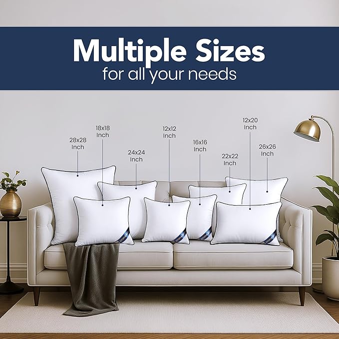 Utopia Bedding 12x20 Throw Pillow Inserts, Decorative Pillows, Plush & - Image 3