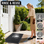 OLANLY Front Door Mat Outside Entrance 35x23, Waterproof Heavy-Duty Doormat | - Image 8