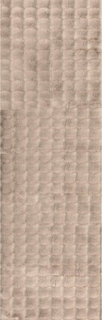 nuLOOM Jeni Taupe Checkered Washable Runner Rug - Image 7