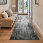 2x6 Black Rug Runners for Hallways Kitchen Runner Rug Non Slip Washable Black - Image 2