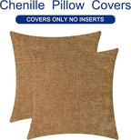CaliTime Decorative Couch Throw Pillow Covers 26 X 26 Inches Apricot Brown | - Image 6