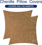 CaliTime Decorative Couch Throw Pillow Covers 16 X 16 Inches Apricot Brown | - Image 6