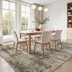Lofus 5x7 Area Rug for Living Room, Abstract Washable Non-Slip Rugs, Dining Room - Image 3