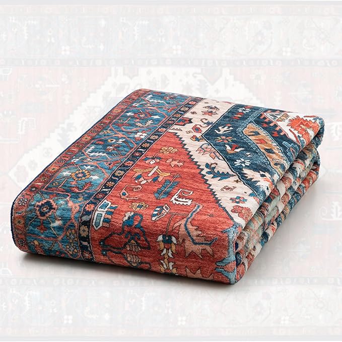 SERISSA 9x12 Washable Non Slip Boho Area Rug - Image 6