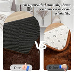 Area Rug Living Room Bedroom: 5x7 Fluffy Plush Shag Carpet Brown | - Image 6
