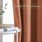NICETOWN Blackout Burnt Orange Curtains 84 inches Long - Image 6