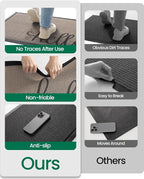 LUMI Outside Welcome Door Mat 17x30, Non-Slip Durable Rubber Easy Clean | Hello - Image 7