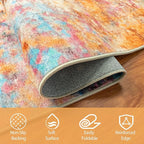 8x10 Area Rugs for Living Room Washable Bedroom Dining Room Colorful | Modern - Image 4