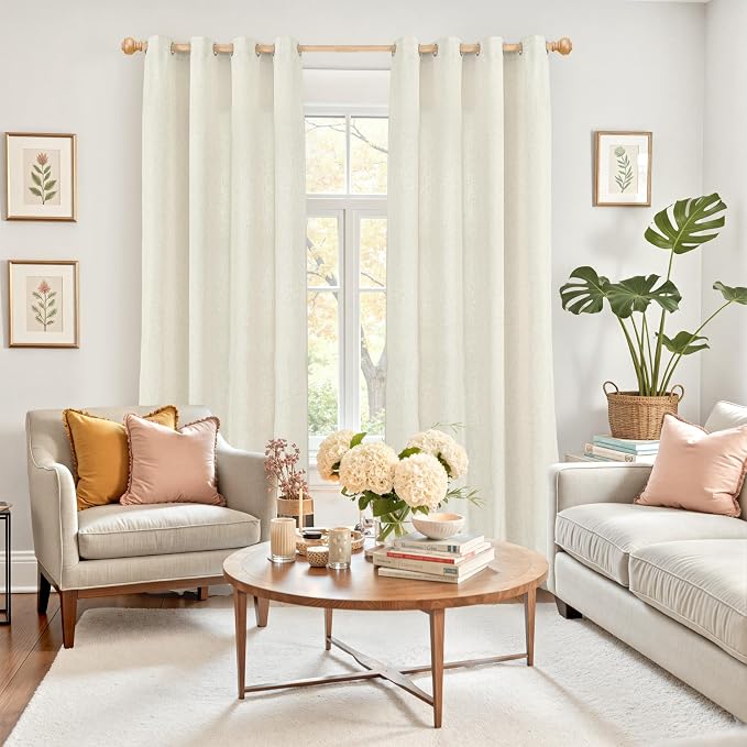 YoungsTex Linen Curtains 80 Inches Length - Image 2