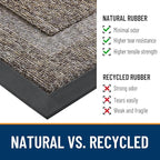 OLANLY Half Circle Front Door Mat Outside 33x21 All-Season Rubber Doormat | - Image 3