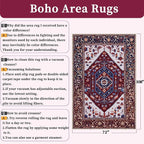 SERISSA 6x9 Washable Non Slip Boho Area Rug - Image 2
