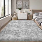 PLHXFR 5x7 Area Rugs Living Room: Fluffy Bedroom Shag Rug Light Grey | Upgrade - Image 2