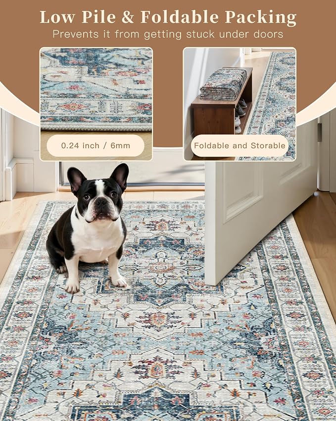 Madane Washable Runner Rug 2x6 Runners - Image 7