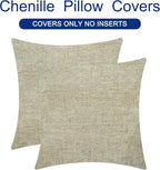 CaliTime Decorative Couch Throw Pillow Covers 18 X 18 Inches Light Taupe | Pack - Image 6