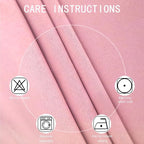 Blackout Curtains 66 x 72 Inch Long Pink Curtains Set of 2 Panels Room - Image 4