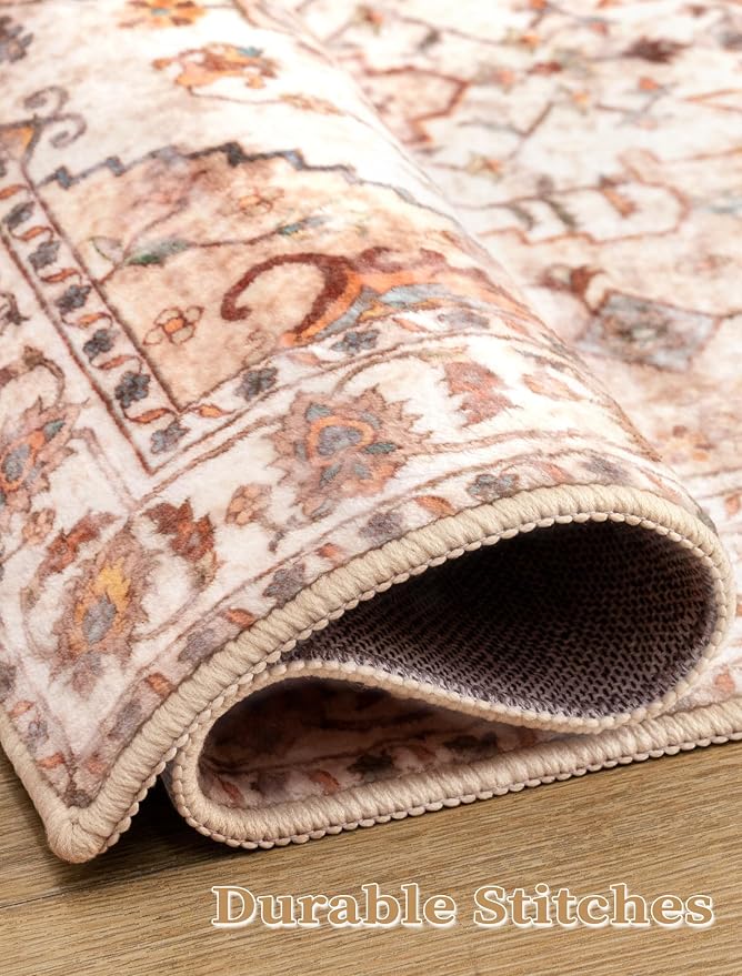 SERISSA 2'6"x8' Washable Non Slip Boho Runner Rug - Image 5