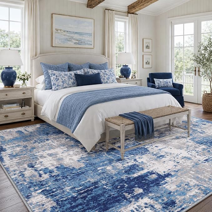 RELEANY Washable 10'x14' Abstract Area Rug - Image 2