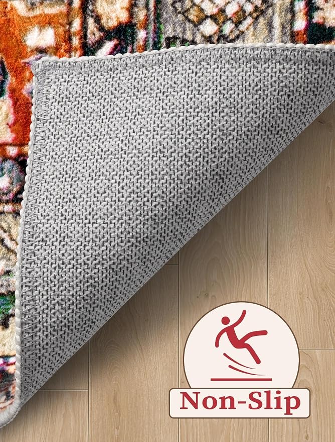 SERISSA 2x5 Washable Non Slip Boho Runner Rug - Image 4