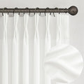 Cute Pinch Pleat Pure White Sheer Curtains 63 Inch Length 2 Panels Set by PleatedDrapes