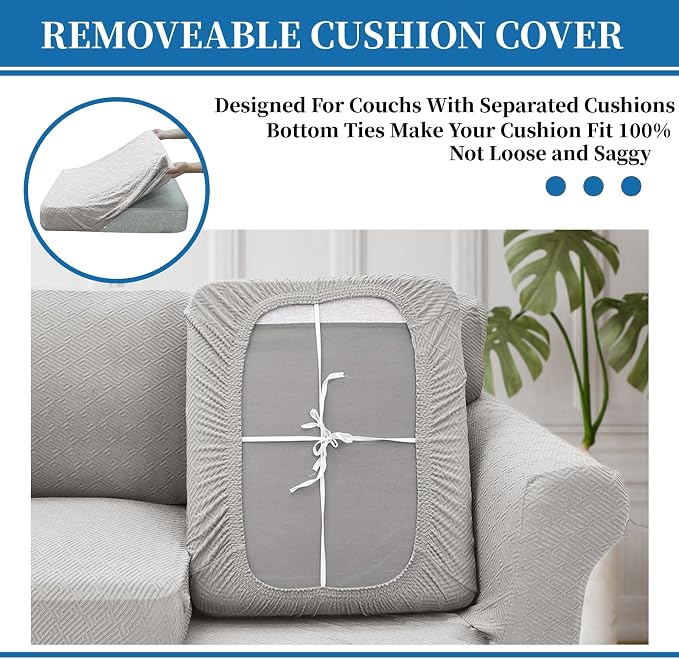 XINEAGE 2026 New 4 Pieces Extra Large Couch Covers - Image 6