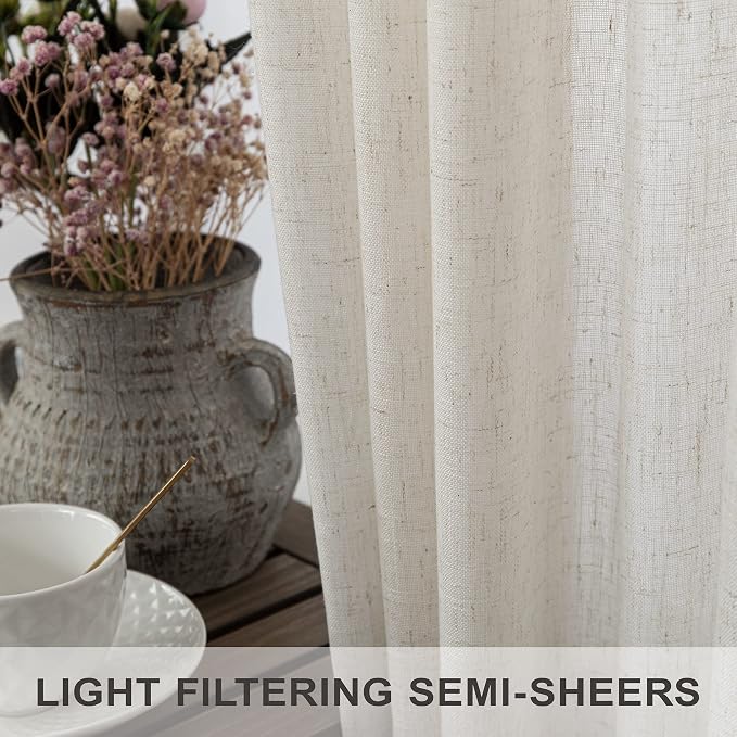 Off White Curtains 60 Inch Wide - Image 4