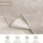 Large Beige Recliner Chair Covers, Quilted Décor Water-Repellent Lazy Boy Chair - Image 5
