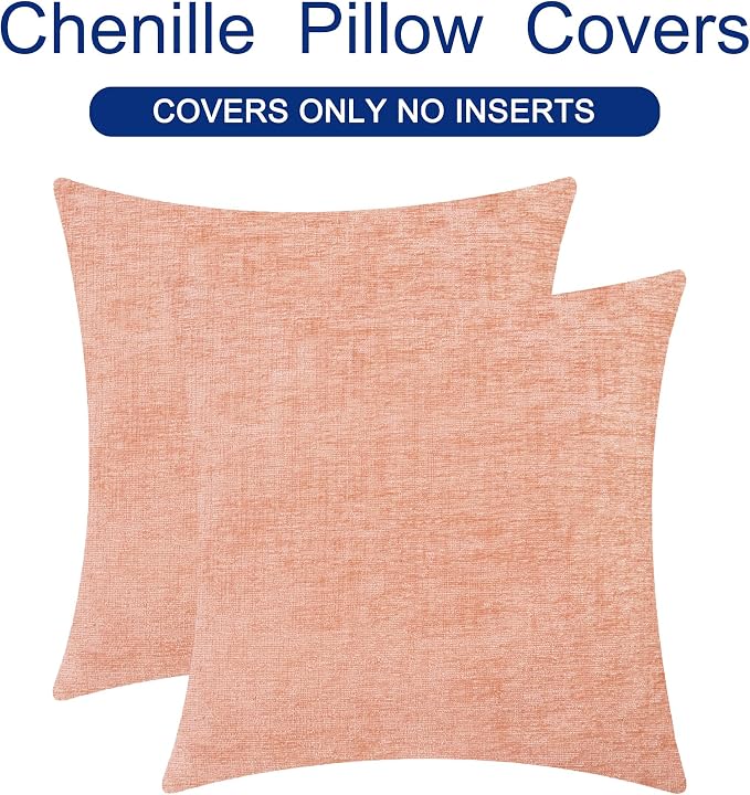 CaliTime Decorative Couch Throw Pillow Covers 26 X 26 Inches Dusty Pink | Pack - Image 6
