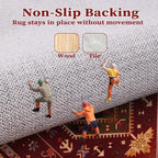SERISSA 9x12 Washable Non Slip Boho Area Rug - Image 5