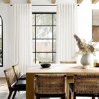 Neutral Linen Curtains 84 Inch Length 2 Panels Set - Image 7