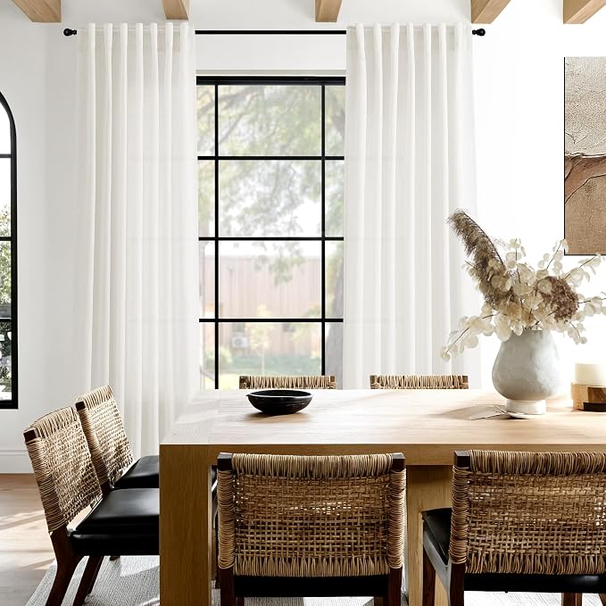 Neutral Linen Curtains 72 Inches - Image 7