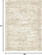 Soalmost 4x6 Area Rug for Living Room, Washable Rugs Non-Slip, Thin Foldable - Image 2