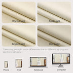 Joydeco Pinch Pleated Linen Curtains - Image 8