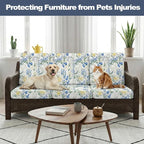 CALBODE 12 Pcs Stretch Indoor/Outdoor Seat Cushion Covers, - Image 6