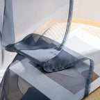 MIULEE Navy Blue Sheer Curtains 63 Inches Long 4 Panels 42 x 63 Inches | Light - Image 7