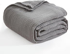 EMME Muslin Blankets for Adults Throw Blanket for Couch Breathable Gauze Soft - Image 7