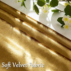GIGIZAZA Gold Velvet Pillow Covers 12x20 Decorative Pillows Pack of 2 | Lumbar - Image 3