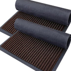 OLANLY 2-Pack Front Door Mats 47x32, Waterproof Heavy-Duty Doormats | Brown by OLANLY