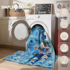 Floral Entryway 3x5 Rug for Bathroom Bedroom Washable Rug | Non Slip Soft - Image 5