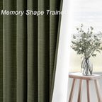 Topfinel 90 Inch Long Linen Blackout Curtains 2 Panels Set, Back Tab Pinch - Image 2