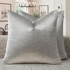 GIGIZAZA Silver Grey Velvet Throw Pillow Covers 22x22 Pack of 2 | Decorative by GIGIZAZAFocusingonhomedecoration