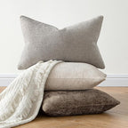 MIULEE Decorative Couch Throw Pillow Covers 18x18 Inch Brown 2 Pack | Modern - Image 4