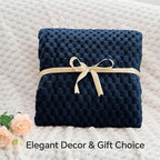 BEDELITE Navy Large Throw Blanket - Image 4