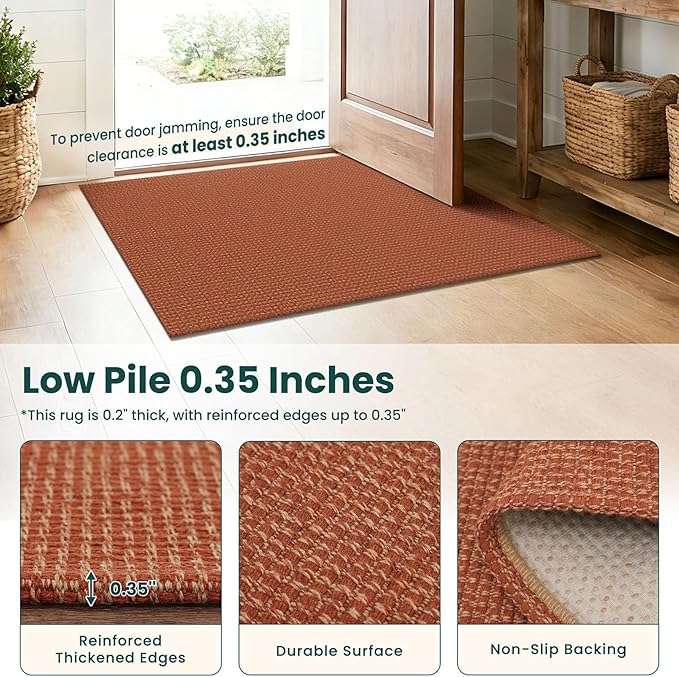 KOZYFLY Orange 2.5'x20' Runners Rugs - Image 4