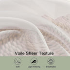 Ivory Sheer Curtains 108 Inches Long - Image 5