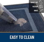 OLANLY Front Door Mat Outside 33x21, All-Season Heavy-Duty Rubber Doormat | Blue - Image 6