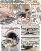 2x5 Rug Runner Non-Slip Washable Rugs - Image 8