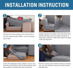 H.VERSAILTEX 3 Piece Stretch Sofa Covers - Image 7