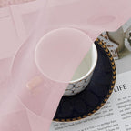 Blush Pink Sheer Curtains 90 Inches Long 2 Panels - Image 4